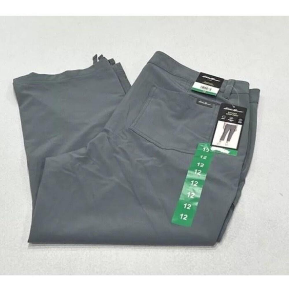 Eddie Bauer Women's Ripstop Crop Pants, Gray, Size 12 S9 AB9 AN8